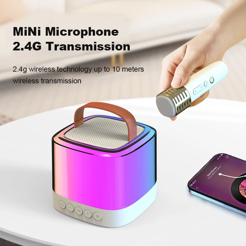 Bluetooth Speaker Home Theater Subwoofer Colorful Karaoke Machine Portable Supports TWS Radio Bass Treble for Adults Children
Bluetooth Speaker Home Theater Subwoofer Colorful Karaoke Machine Portable Supports TWS Radio Bass Treble for Adults Children
