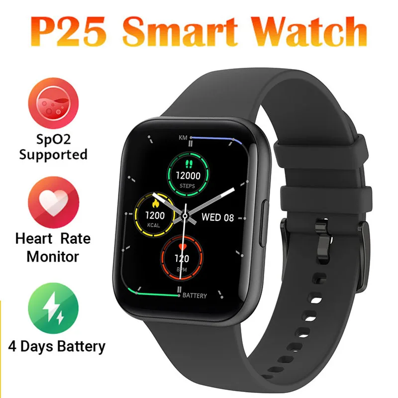 P25 Smart Watch Alloy Frame Men Women Smartwatch Heart Rate Monitor Waterproof Sports Fitness Music Information Reminder Watches
P25 Smart Watch Alloy Frame Men Women Smartwatch Heart Rate Monitor Waterproof Sports Fitness Music Information Reminder Watches