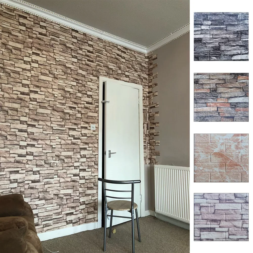Wall Stickers Self Adhesive Foam Wallpaper Panels Home Decor Living Room Bedroom House Decoration Bathroom Soft Wall Sticker
Wall Stickers Self Adhesive Foam Wallpaper Panels Home Decor Living Room Bedroom House Decoration Bathroom Soft Wall Sticker