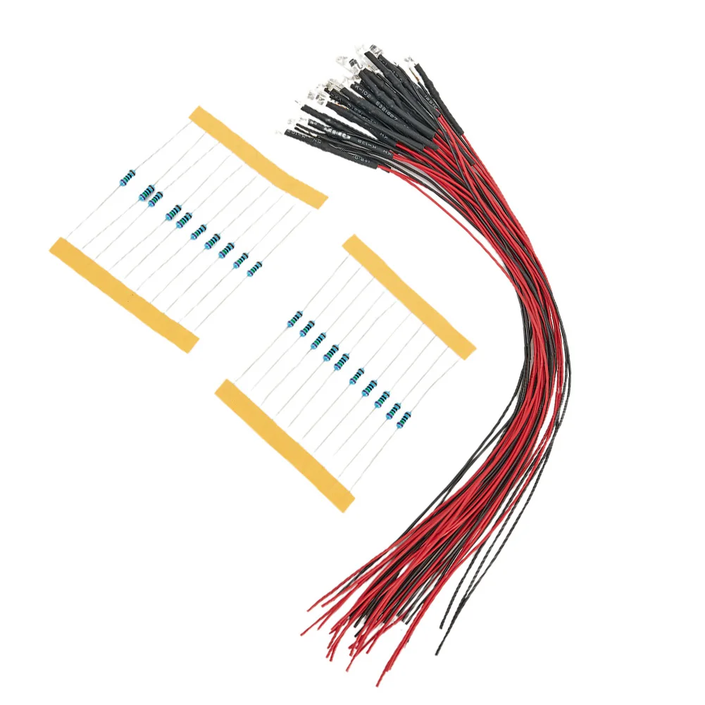 Led Lamp Light 20*LED Light Strip 20 Cm Long Cable 3mm LED Light 120 ° Viewing Angle 12V~18V 20*Resistor 20mA/30mA
Led Lamp Light 20*LED Light Strip 20 Cm Long Cable 3mm LED Light 120 ° Viewing Angle 12V~18V 20*Resistor 20mA/30mA