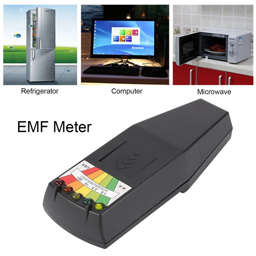 K2 Electromagnetic Field EMF Gauss Meter Ghost Hunting Detector Portable KII EMF Magnetic Field Detector 5 LED Gauss Meter
K2 Electromagnetic Field EMF Gauss Meter Ghost Hunting Detector Portable KII EMF Magnetic Field Detector 5 LED Gauss Meter