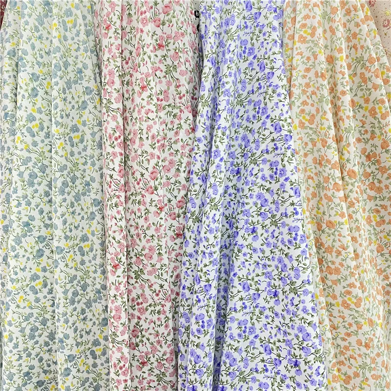 Plant Flower Printing Chiffon Fabric Sewing Half Body Floral Skirt Printing and Dyeing Chemical Fiber Clothing Impermeable 
Plant Flower Printing Chiffon Fabric Sewing Half Body Floral Skirt Printing and Dyeing Chemical Fiber Clothing Impermeable