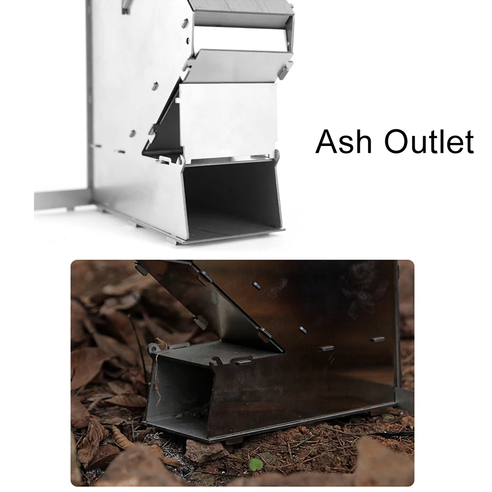 Stainless Steel Foldable Camping Wood Stove Collapsible Rocket Firewood Stove Folding Lightweight Tourist
Stainless Steel Foldable Camping Wood Stove Collapsible Rocket Firewood Stove Folding Lightweight Tourist