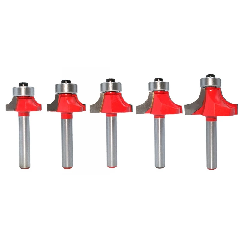 5Pcs 6Mm Shank Corner Round Over Router Bit With Bearing Cleaning Flush Milling Cutter For Wood Woodworking Tool
5Pcs 6Mm Shank Corner Round Over Router Bit With Bearing Cleaning Flush Milling Cutter For Wood Woodworking Tool