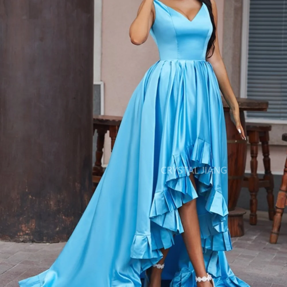 Elegant Women's Dresses for Wedding Party V Neck Satin Natural Waist Sleevless Zipper Back A Line Asymmetrical Sweep Train
Elegant Women's Dresses for Wedding Party V Neck Satin Natural Waist Sleevless Zipper Back A Line Asymmetrical Sweep Train