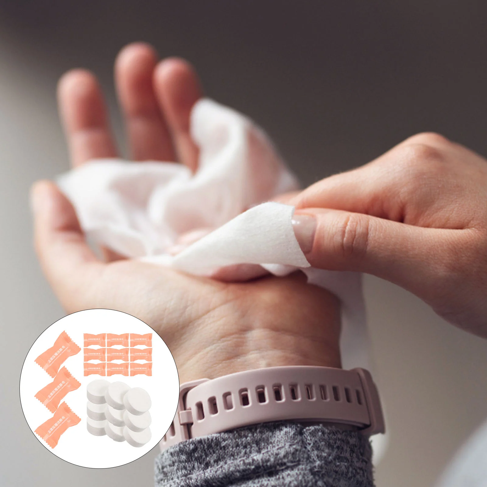 50 шт., одноразовые компрессионные полотенца 
50 шт., одноразовые компрессионные полотенца