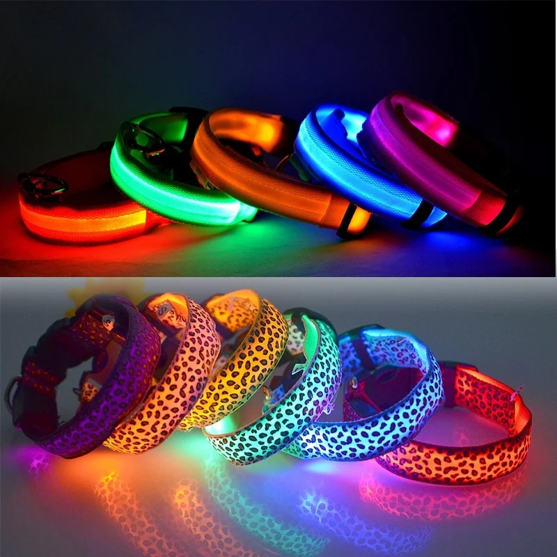 Nylon Pet Dog Collar Harness Flashing Growing LED Light Up In Dark Night Safety Anti Lost Adjustable For Small Dogs Cat
Nylon Pet Dog Collar Harness Flashing Growing LED Light Up In Dark Night Safety Anti Lost Adjustable For Small Dogs Cat