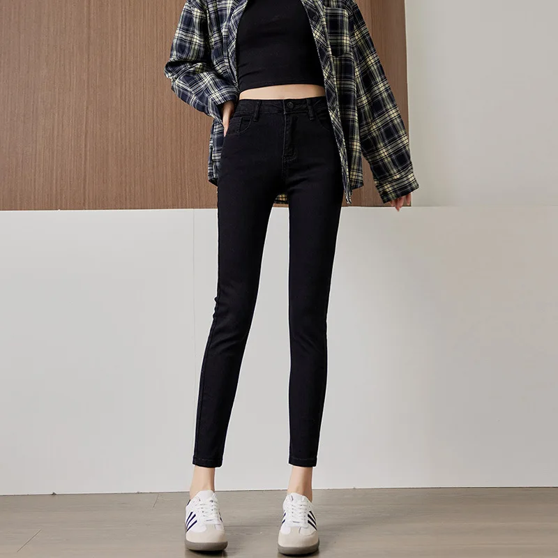2023 Autumn Winter Jeans Women's New High-waist Black Skinny Tight-fitting Pencil Pants Cargo Women Slouchy Jeans Y2k Pants
2023 Autumn Winter Jeans Women's New High-waist Black Skinny Tight-fitting Pencil Pants Cargo Women Slouchy Jeans Y2k Pants