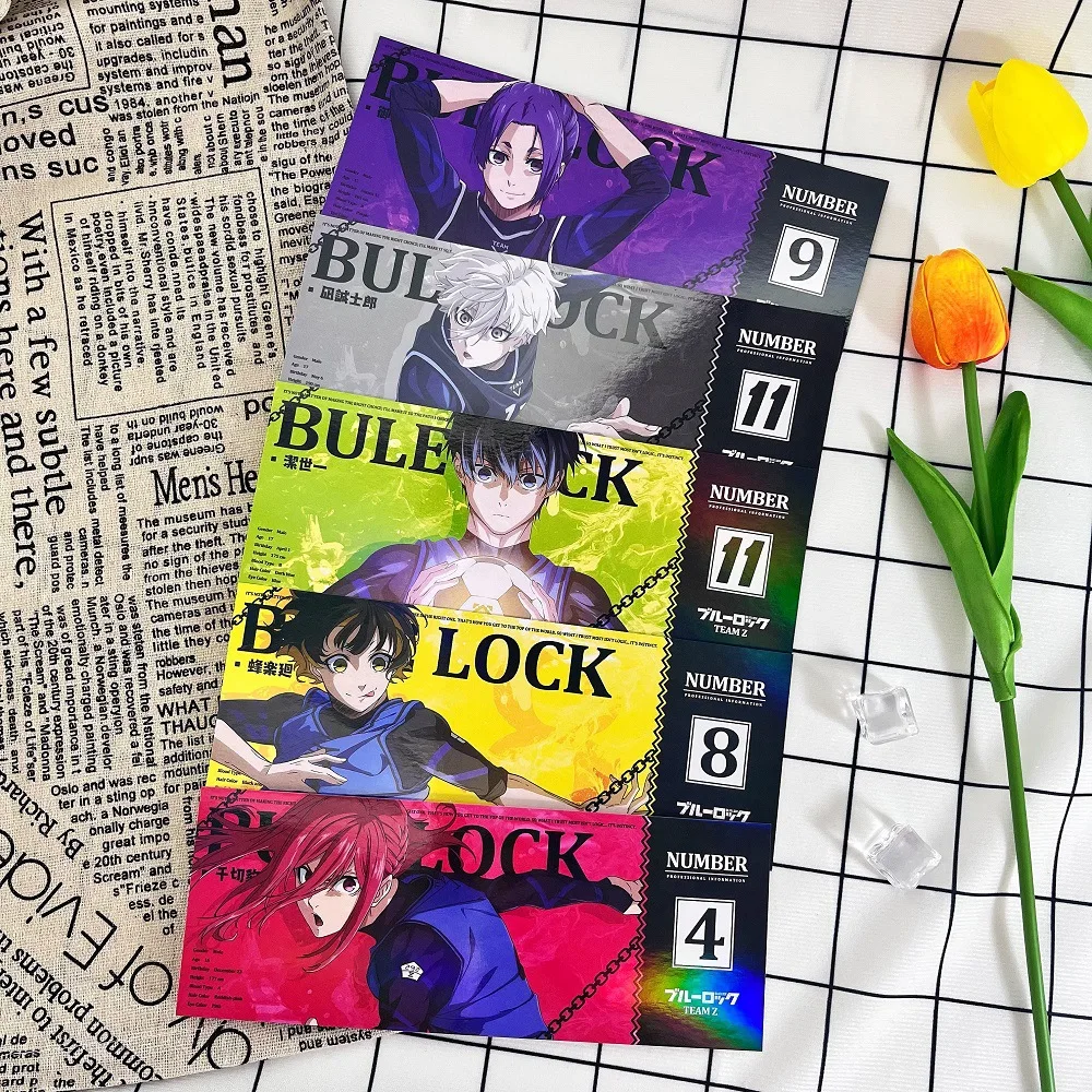 1PCS BLUE LOCK Anime Bookmark Isagi Yoichi Bachira Meguru Chigiri Hyoma Seishiro Nagi Stationery Laser Tickets for Kids Toys 
1PCS BLUE LOCK Anime Bookmark Isagi Yoichi Bachira Meguru Chigiri Hyoma Seishiro Nagi Stationery Laser Tickets for Kids Toys