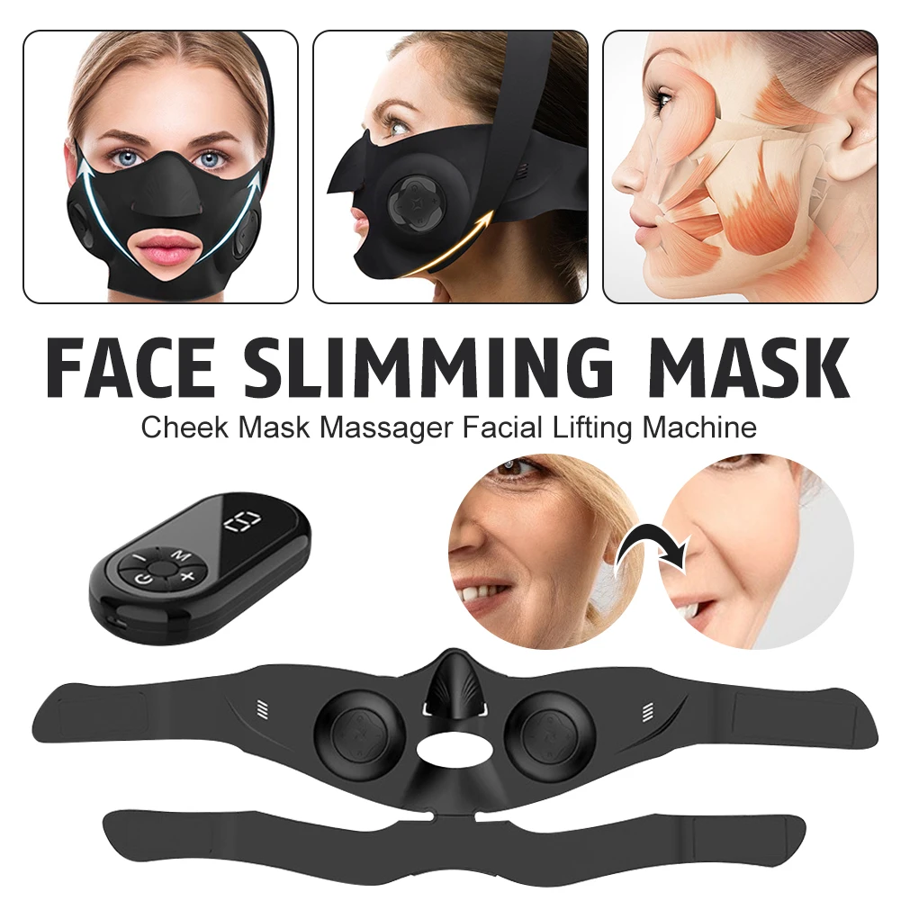 Face Lifting Mask V-Shaped Thin Face Slimming Cheek Mask Double Chin Reducer Facial Lifting Firming Massager Device
Face Lifting Mask V-Shaped Thin Face Slimming Cheek Mask Double Chin Reducer Facial Lifting Firming Massager Device