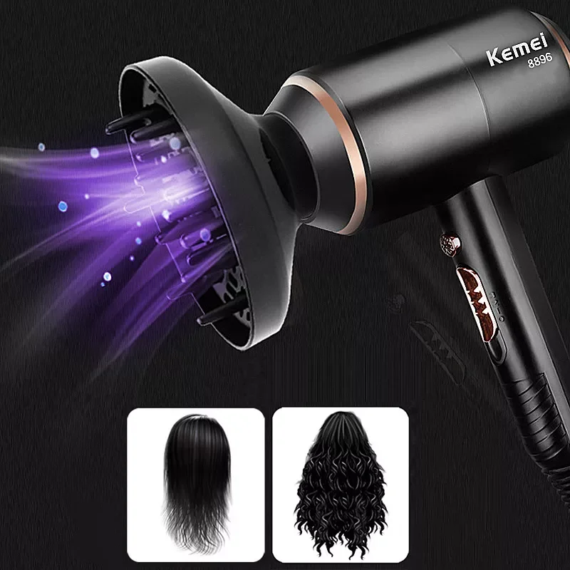 KEMEI Professional Ionic Blow Dryer Hot/cold Air Hair Dryers female Electric with nozzle household Strong Power 4000w
KEMEI Professional Ionic Blow Dryer Hot/cold Air Hair Dryers female Electric with nozzle household Strong Power 4000w
