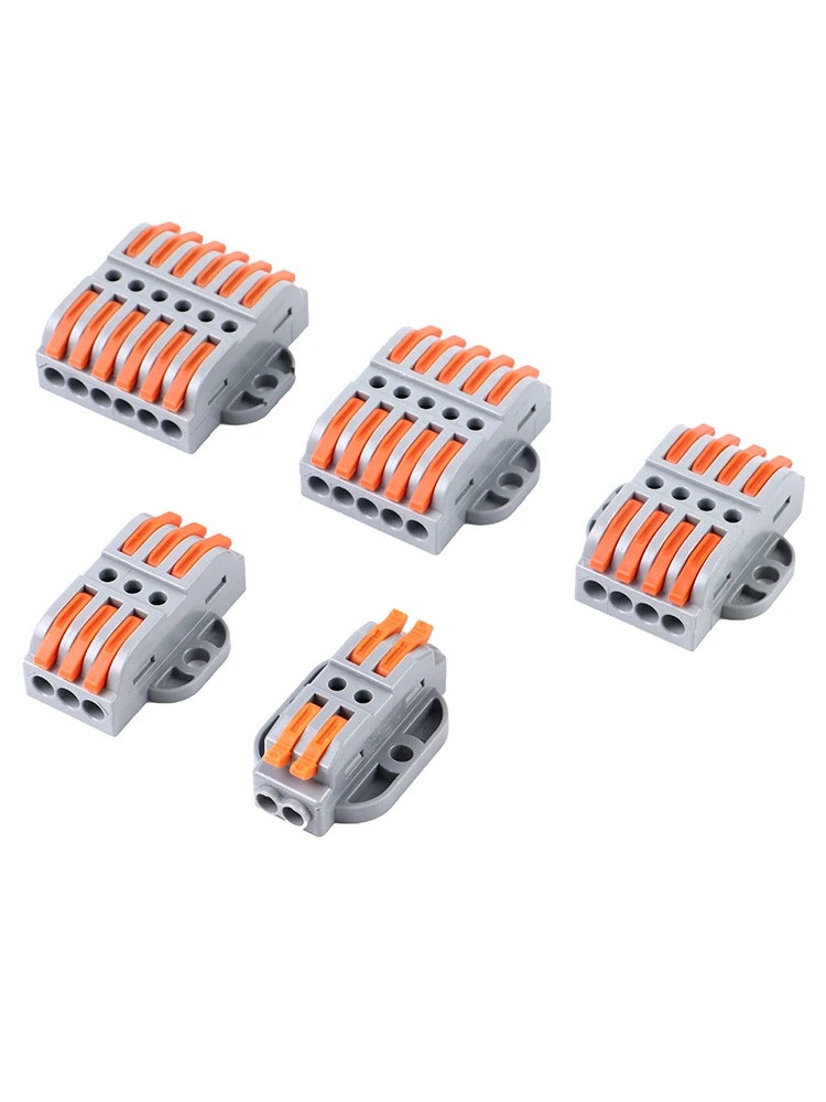 Mini Fast Wire Cable Connectors Universal Compact Conductor Spring Splicing Wiring Connector Push-in Terminal Block
Mini Fast Wire Cable Connectors Universal Compact Conductor Spring Splicing Wiring Connector Push-in Terminal Block