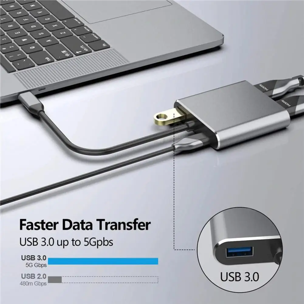 Удобный разветвитель 4 в 1 с Type-C на 4K HDMI-совместимый с USB 3,0 PD, кабель-концентратор, компьютерные аксессуары
Удобный разветвитель 4 в 1 с Type-C на 4K HDMI-совместимый с USB 3,0 PD, кабель-концентратор, компьютерные аксессуары