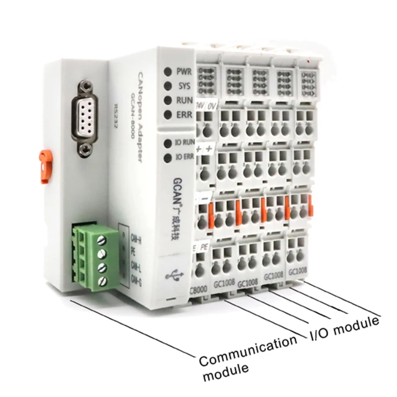 Адаптер для связи в шинах с интерфейсом Modbus RTU, состоящий из нескольких модулей ввода-вывода и терминального модуля
Адаптер для связи в шинах с интерфейсом Modbus RTU, состоящий из нескольких модулей ввода-вывода и терминального модуля