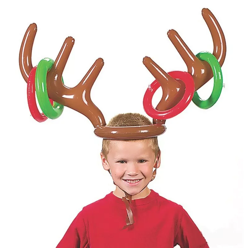Christmas Game Inflatable Santa Funny Reindeer Antler Hat Ring Toss Christmas kids Gift New Year Christmas Outdoor Inflated toys
Christmas Game Inflatable Santa Funny Reindeer Antler Hat Ring Toss Christmas kids Gift New Year Christmas Outdoor Inflated toys