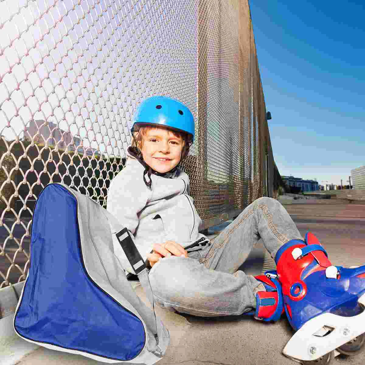 2Pcs Inline Bag Triangle Roller Bag Heavy Duty Hockey Carry Bag with Adjustable Shoulder Strap for Kids Adults ( Blue )
2Pcs Inline Bag Triangle Roller Bag Heavy Duty Hockey Carry Bag with Adjustable Shoulder Strap for Kids Adults ( Blue )