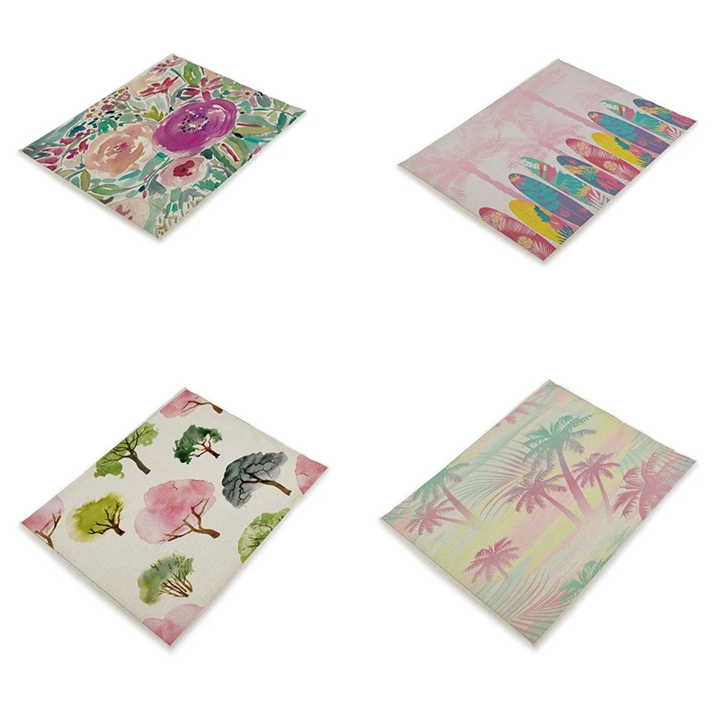Colorful Green Plant Flowers Placemat Placemats for Table Polyester Kitchen Accessories Table Mats Mats & Pads Rectangle Modern
Colorful Green Plant Flowers Placemat Placemats for Table Polyester Kitchen Accessories Table Mats Mats & Pads Rectangle Modern