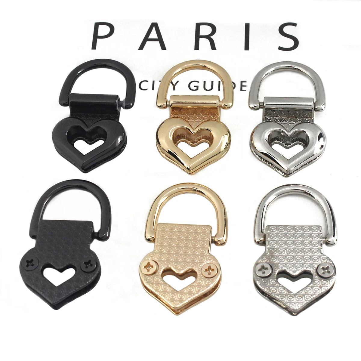 20pcs Metal Bag Side Anchor Gusset Hanger Clamps Heart Shape Bag Side Edge Anchor Link Hardware with D Rings for Bag Purse
20pcs Metal Bag Side Anchor Gusset Hanger Clamps Heart Shape Bag Side Edge Anchor Link Hardware with D Rings for Bag Purse