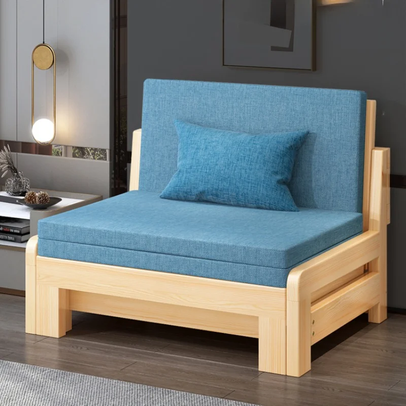 

Современные деревянные диваны для гостиной, Складная Многофункциональная ленивая кровать для балкона, домашняя мебель для гостиной WZ50SF