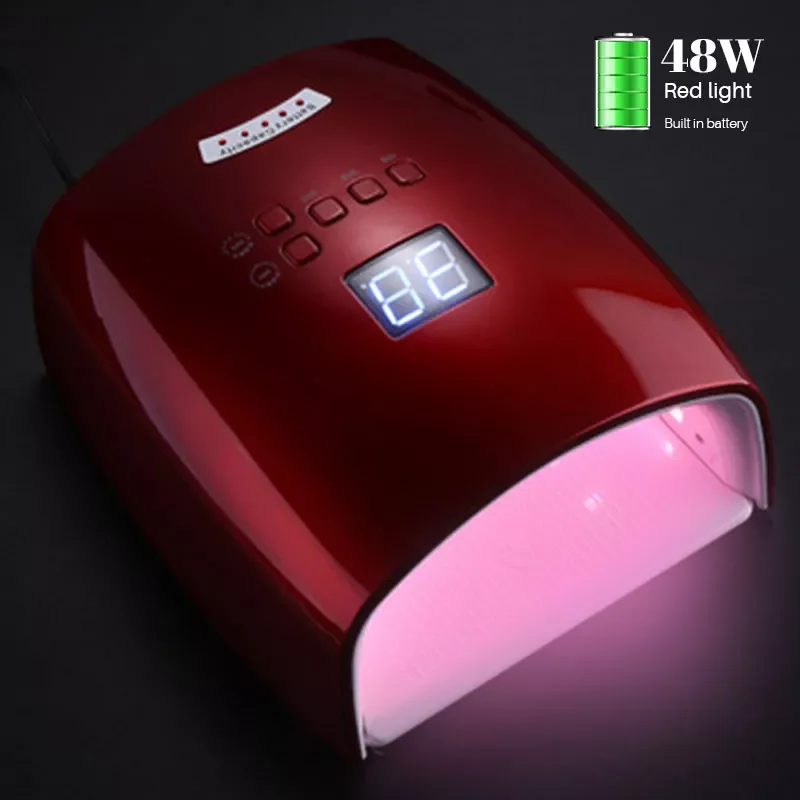 2023NEW Lamp Beads Red Light Nail Art Lamp Wireless Gel Polish Dryer UV LED Curing Light Rechargeable Manicure Lamps Cordless La
2023NEW Lamp Beads Red Light Nail Art Lamp Wireless Gel Polish Dryer UV LED Curing Light Rechargeable Manicure Lamps Cordless La