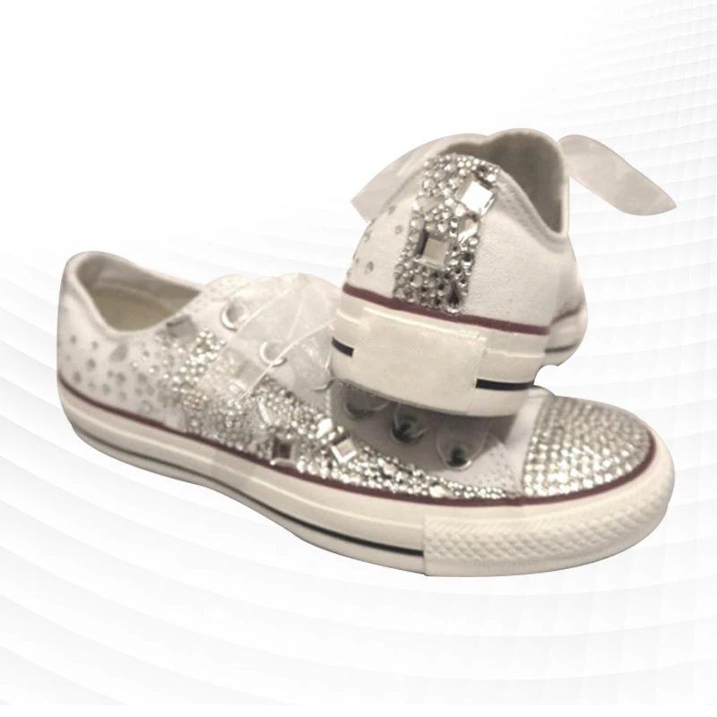 Handmade custom spring and autumn new square rhinestones super design sense of low top canvas shoes fashion pairs board shoes
Handmade custom spring and autumn new square rhinestones super design sense of low top canvas shoes fashion pairs board shoes