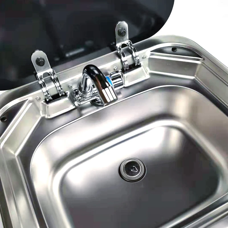 Rvs & Campers Caravan Motorhome Hidden Flip Cover Folding Hot And Cold Water Faucet Vegetable Sink 304 Stainless Steel Sink 
Rvs & Campers Caravan Motorhome Hidden Flip Cover Folding Hot And Cold Water Faucet Vegetable Sink 304 Stainless Steel Sink