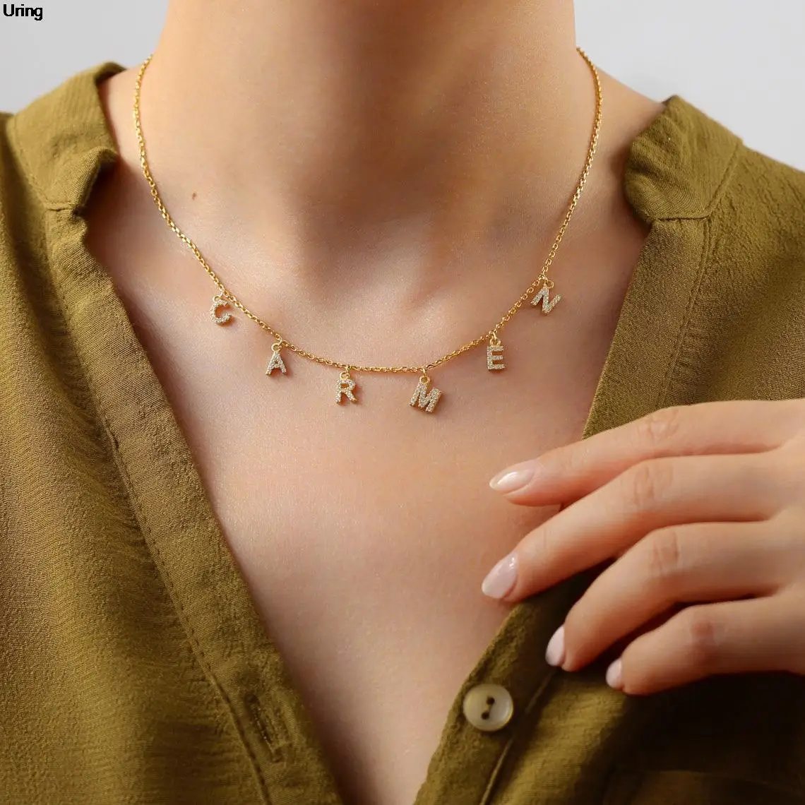 New Custom Personalized Name Necklace for Women Initial Letter Pendant Zircon Stainless Steel Neck Necklaces Jewelry Gift Female
New Custom Personalized Name Necklace for Women Initial Letter Pendant Zircon Stainless Steel Neck Necklaces Jewelry Gift Female