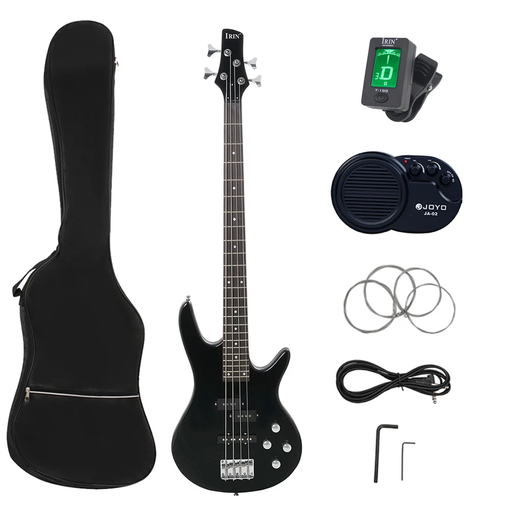 

24 Frets 4 Strings Bass Guitar Electric Bass Guitar Maple Neck Basswood Body Bass Guitar With Bag Amp Tuner Parts & Accessories