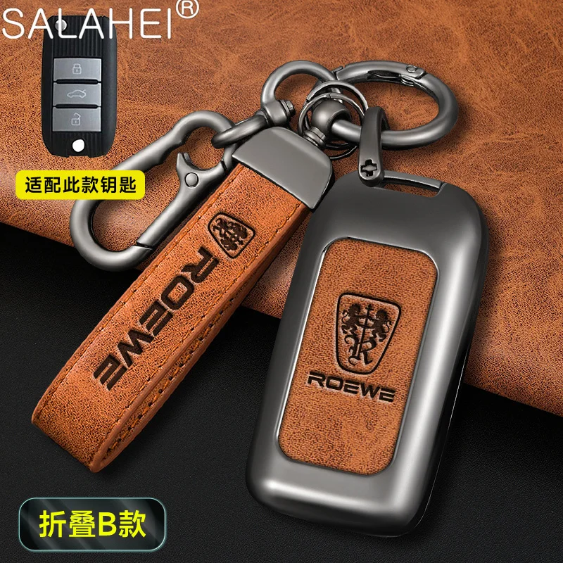 Zinc Alloy Leather Car Flip Remote Key Fob Case Full Cover Shell Holder For Roewe RX5 350 360 750 Protector Keychain Accessories
Zinc Alloy Leather Car Flip Remote Key Fob Case Full Cover Shell Holder For Roewe RX5 350 360 750 Protector Keychain Accessories