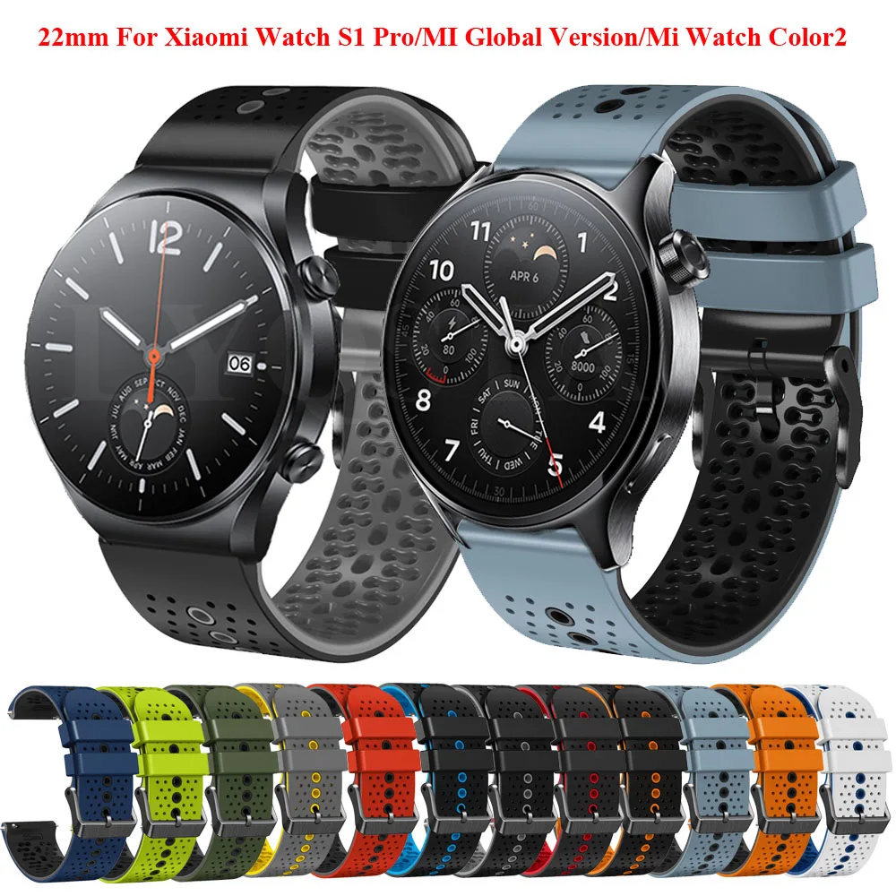 Силиконовый ремешок 22 мм для Xiaomi Watch S1 Pro/Активный ремешок для наручных часов Mi Watch глобальная версия/Watch Color 2, Аксессуары для браслета
Силиконовый ремешок 22 мм для Xiaomi Watch S1 Pro/Активный ремешок для наручных часов Mi Watch глобальная версия/Watch Color 2, Аксессуары для браслета