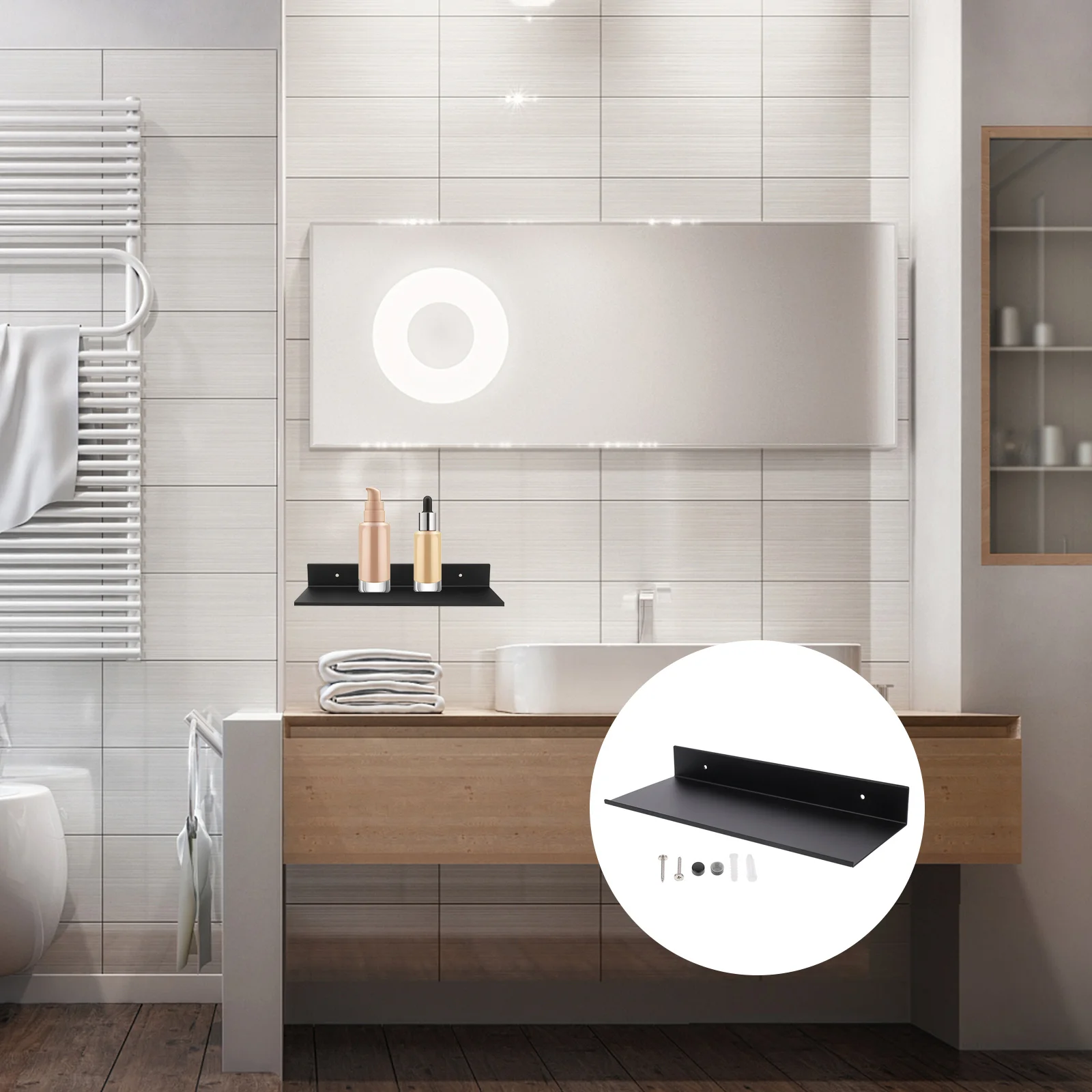 Bathroom Shelves Wall Shelf Floating Showerblack Mountedorganizer Storage Over Rack Holder Shampoo Kitchen The Toilet Display
Bathroom Shelves Wall Shelf Floating Showerblack Mountedorganizer Storage Over Rack Holder Shampoo Kitchen The Toilet Display
