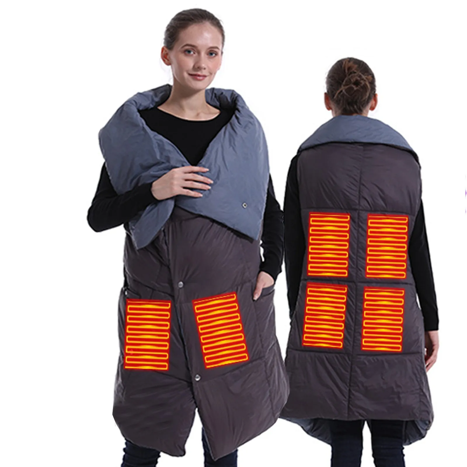 Heated Jacket Fashion Men Women Coat Intelligent Usb Electric Heating Thermal Warm Clothes Winter Heated Vest Plussize
Heated Jacket Fashion Men Women Coat Intelligent Usb Electric Heating Thermal Warm Clothes Winter Heated Vest Plussize