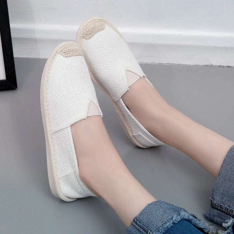 Womens Flat Slip On Canvas Spring Strap Loafers Straw Espadrilles Ladies Casual Comfort Linen Slip On Lazy Shoes Female
Womens Flat Slip On Canvas Spring Strap Loafers Straw Espadrilles Ladies Casual Comfort Linen Slip On Lazy Shoes Female