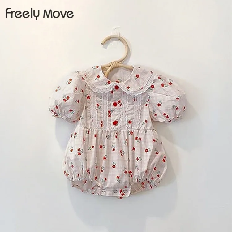 Freely MoveToddler Kids Baby Girl Clothes Floral Jumpsuit Summer Short Sleeve Peter Pan Collar Bodysuit Sunsuit Outfits
Freely MoveToddler Kids Baby Girl Clothes Floral Jumpsuit Summer Short Sleeve Peter Pan Collar Bodysuit Sunsuit Outfits