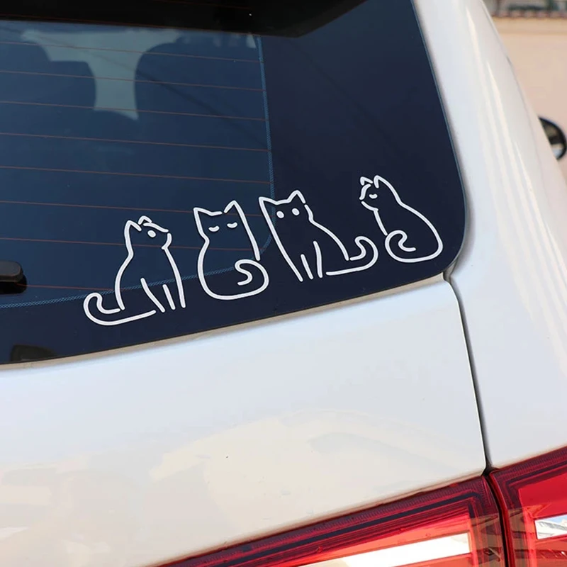 Black/Silver Four Cats Car Decal Beautiful Vinyl Sticker Decorative 24.5x7.5CM Non-toxic Environmentally Friendly PET Stickers
Black/Silver Four Cats Car Decal Beautiful Vinyl Sticker Decorative 24.5x7.5CM Non-toxic Environmentally Friendly PET Stickers