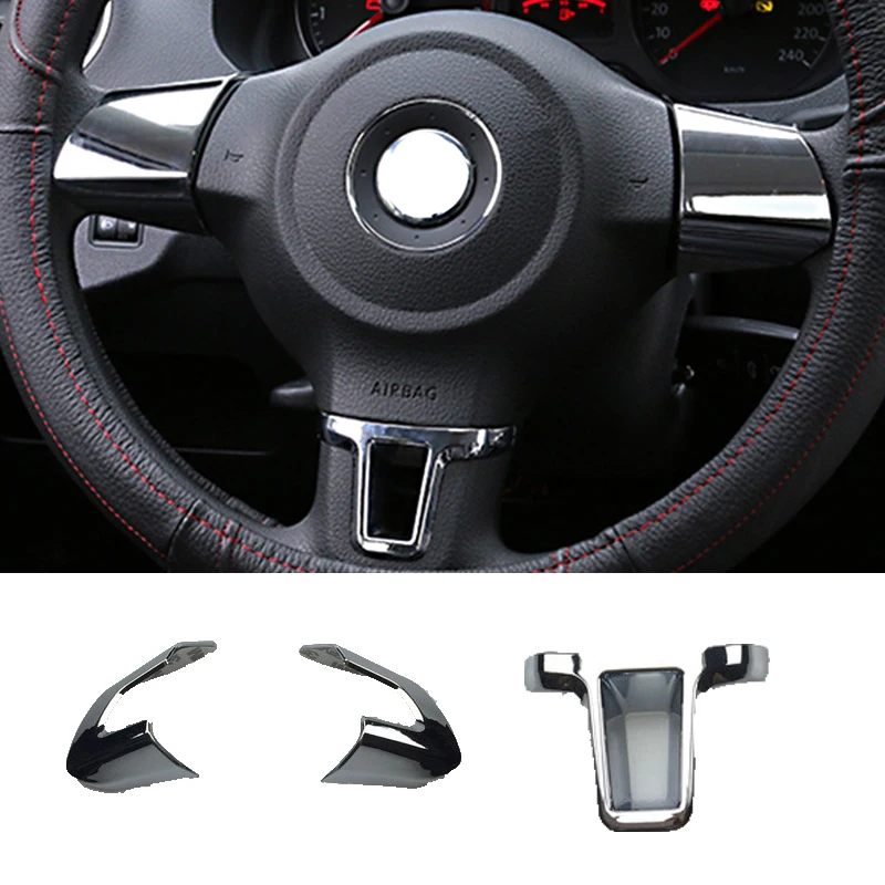 3Pcs/Set Car Steering Wheel Chrome Trim Sequins Cover Sticker for VW Volkswagen Golf 6 MK6 Polo Jetta MK5 2011 2012 2013 Bora
3Pcs/Set Car Steering Wheel Chrome Trim Sequins Cover Sticker for VW Volkswagen Golf 6 MK6 Polo Jetta MK5 2011 2012 2013 Bora