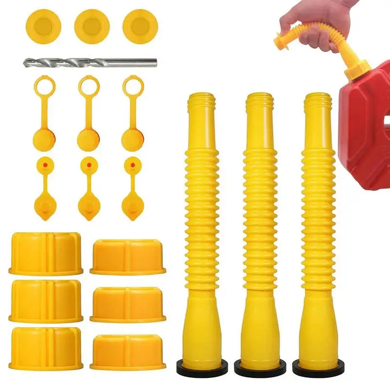 

Can Spout Replacement Kit Universal Spout Fit for Most Gallon Can Universal Upgraded Angle Nozzle Kit for Water Jugs Jerry Can a