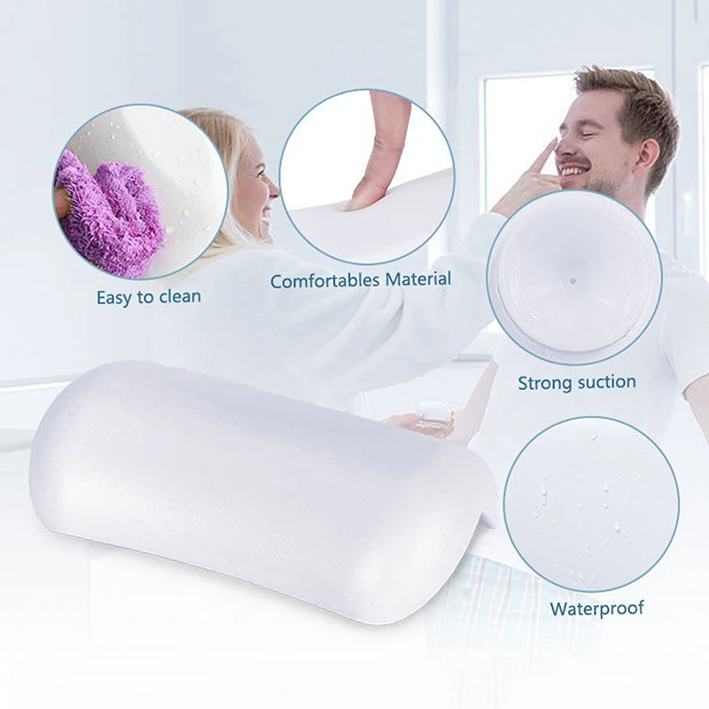 SPA Bath Pillow Non-slip Bathtub Headrest Soft Waterproof Bath Pillows with Suction Cups Easy To Clean Bathroom Accessories
SPA Bath Pillow Non-slip Bathtub Headrest Soft Waterproof Bath Pillows with Suction Cups Easy To Clean Bathroom Accessories