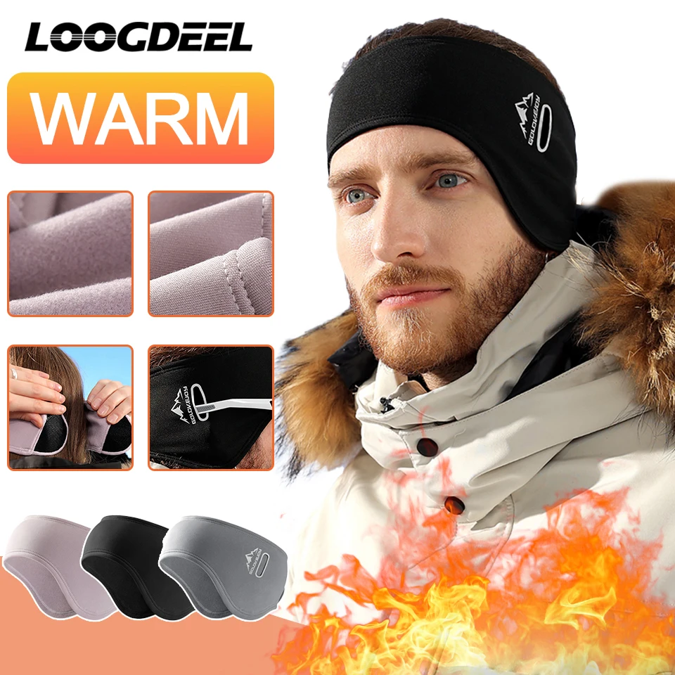 

Регулируемые флисовые наушники looggolf, наушники для велоспорта, лыжного спорта, бега, термозащитная повязка на голову для мужчин и женщин, Теплый головной убор с защитой от холода