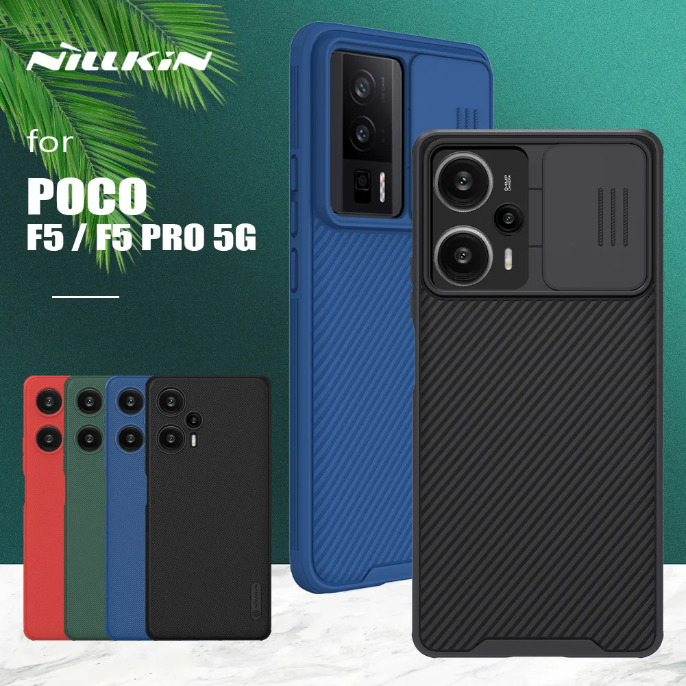 

for Xiaomi Poco F5 Pro 5G Case Nillkin CamShield Slide Camera Case Slim Frosted Shield for Xiaomi Poco F5 / F5 Pro 5G Lens Cover