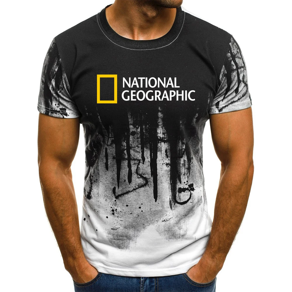 Summer Men's Round Neck Short-Sleeved Geographic Pattern Printed T-Shirt Hip-Hop Style Fashion 3D Gradient Splash Ink Male Tops
Summer Men's Round Neck Short-Sleeved Geographic Pattern Printed T-Shirt Hip-Hop Style Fashion 3D Gradient Splash Ink Male Tops