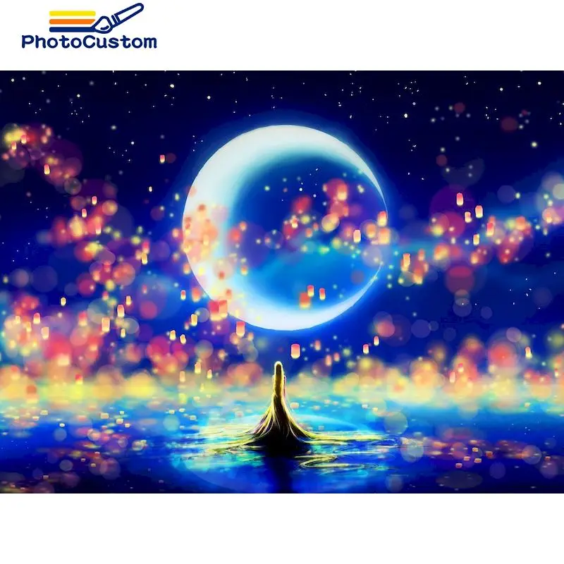 PhotoCustom 5D Diamond Embroidery Moon Cross Stitch Kit Diamond Painting Landscape Mosaic Picture Of Rhinestones Home Decor
PhotoCustom 5D Diamond Embroidery Moon Cross Stitch Kit Diamond Painting Landscape Mosaic Picture Of Rhinestones Home Decor