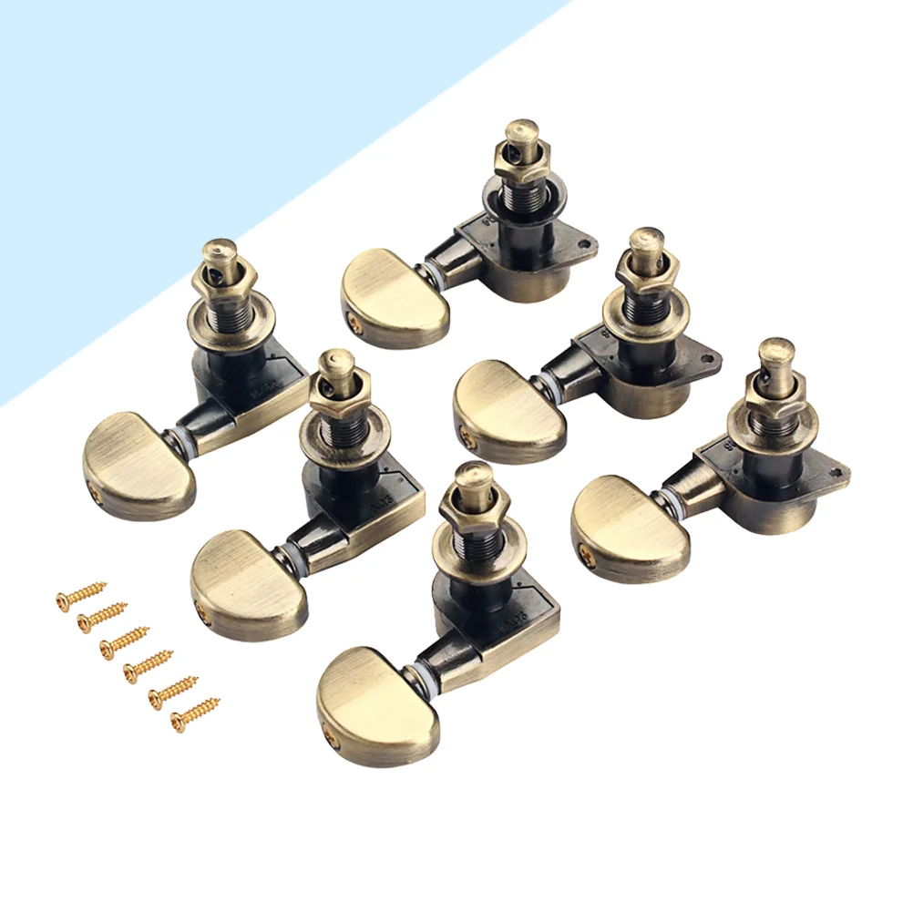 3L Round Head Tuning Pegs Tuners Machine Head with Buttons Keys Set for Acoustic Electric Guitar (Brown)
3L Round Head Tuning Pegs Tuners Machine Head with Buttons Keys Set for Acoustic Electric Guitar (Brown)