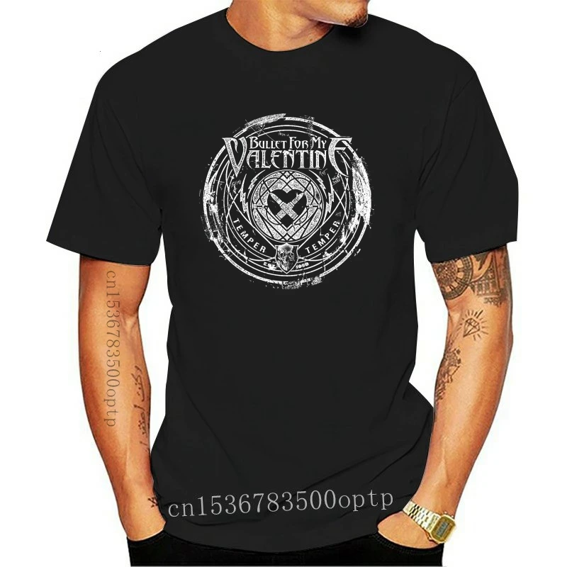 Camisetas divertidas baratas para hombre, camisa de moda, Bullet For My Valentine, camiseta de manga corta
Camisetas divertidas baratas para hombre, camisa de moda, Bullet For My Valentine, camiseta de manga corta