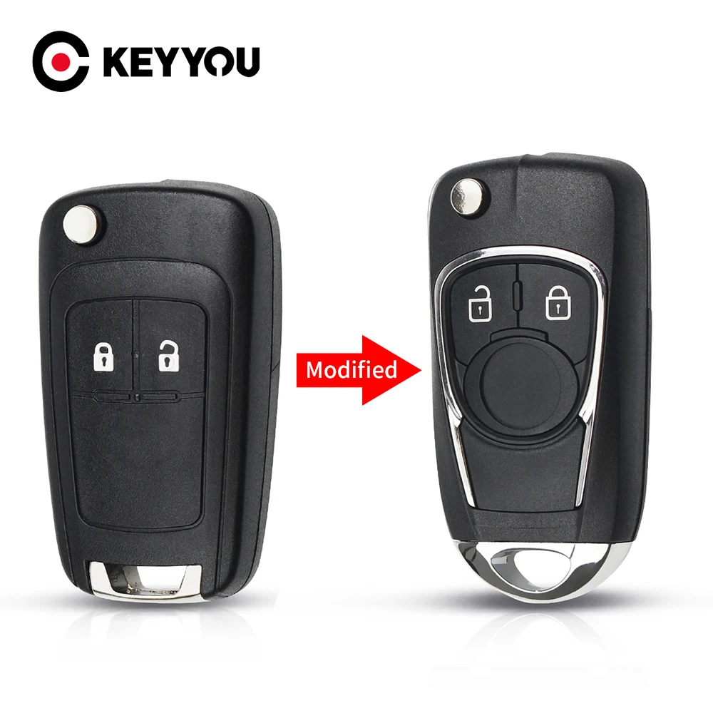

KEYYOU 10x For Opel 2/3/4/5BT For Chevrolet Cruze Aveo Malibu Epica Lova 2009 2010 2011 2012 2013 Modified Filp Remote Key Case