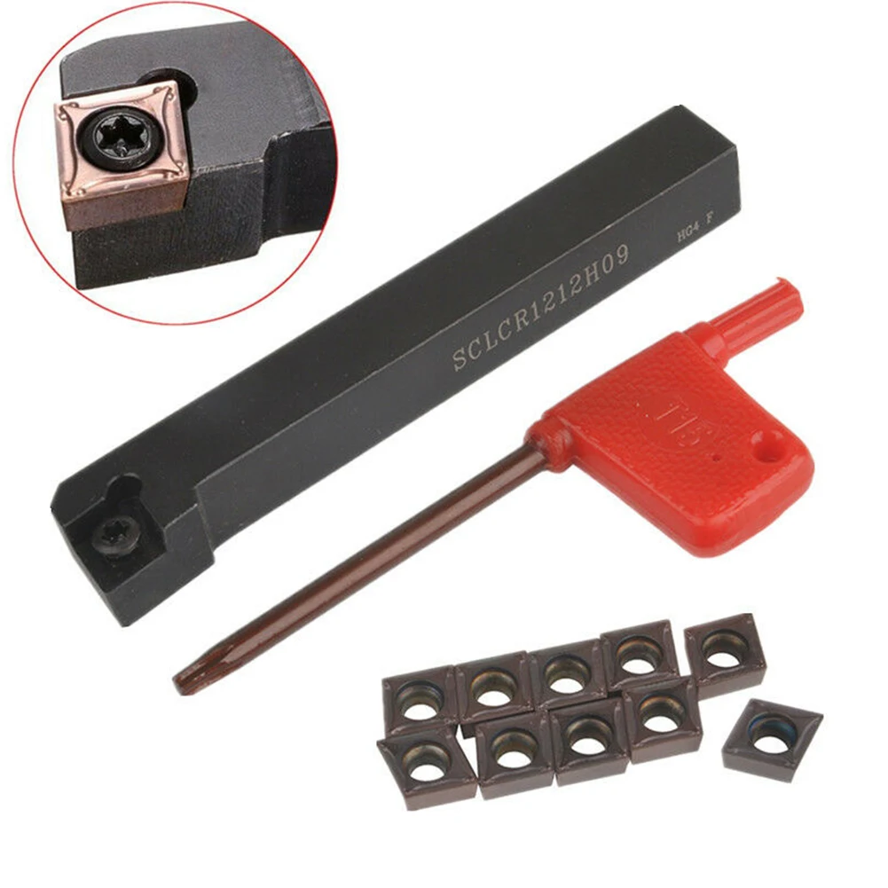 + 10x Carbide Insert Turning Tool Holder CNC Cutter Holder Kit Lathe SCLCR1212H09 Tool Turning Wrench Accessories
+ 10x Carbide Insert Turning Tool Holder CNC Cutter Holder Kit Lathe SCLCR1212H09 Tool Turning Wrench Accessories
