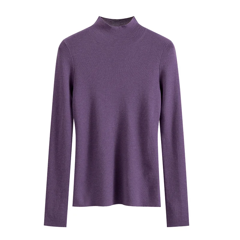 2022 Autumn and Winter New Wool Half Turtleneck Pullover Slim Fit and Thin Women's Knitted Bottoming Sweater
2022 Autumn and Winter New Wool Half Turtleneck Pullover Slim Fit and Thin Women's Knitted Bottoming Sweater
