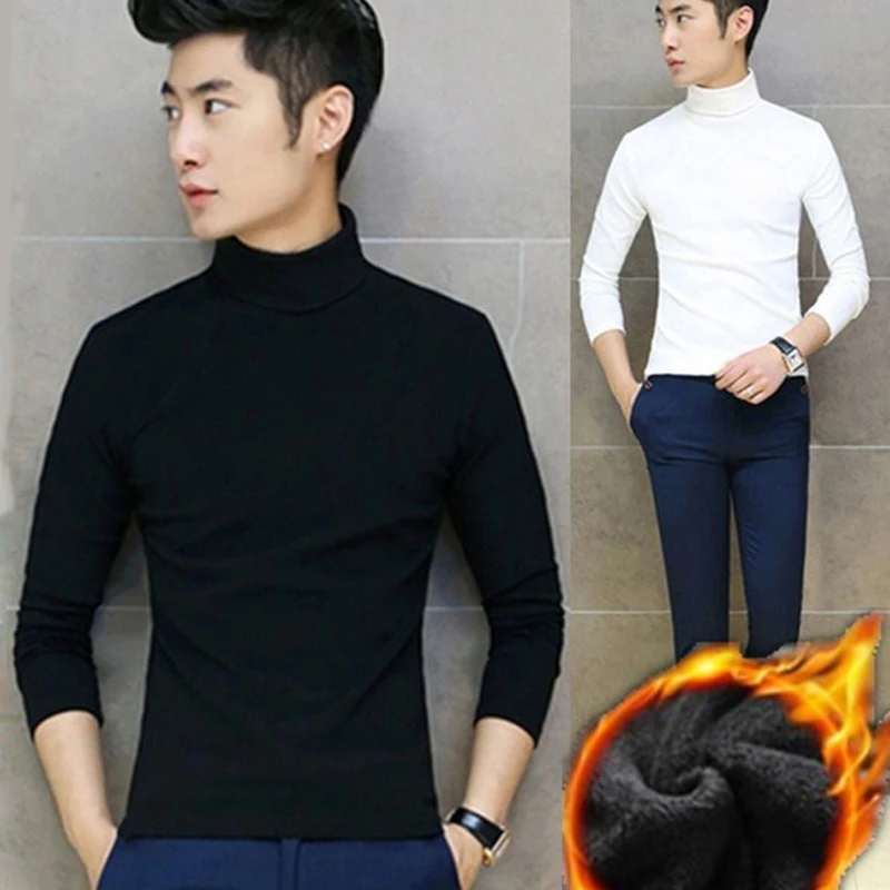 Men's Thick Warm High Collar Pullover Long Sleeve Sweater Slim Bottoming Tops Pullover Long Sleeve Tops Slim Base T-Shirt
Men's Thick Warm High Collar Pullover Long Sleeve Sweater Slim Bottoming Tops Pullover Long Sleeve Tops Slim Base T-Shirt