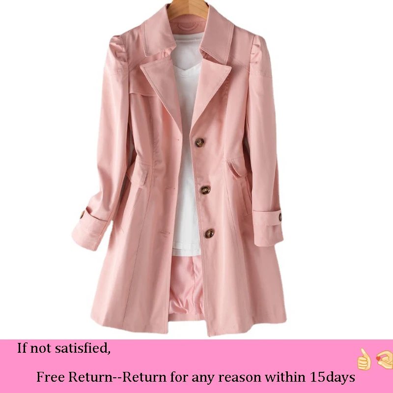 Women Trench Coat 2022 Korean Fashion Jacket Spring Autumn Slim Single Breasted Slim Outwear Women Trench
Women Trench Coat 2022 Korean Fashion Jacket Spring Autumn Slim Single Breasted Slim Outwear Women Trench