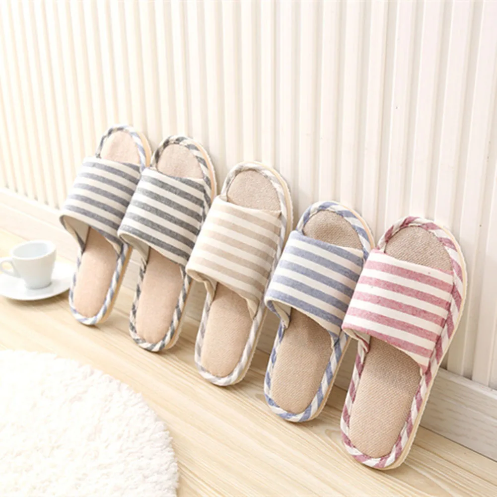 Women Indoor Slippers Floor Flat Shoes Spring Autumn Linen Flip Flops Home Slippers Female Comfortable New
Women Indoor Slippers Floor Flat Shoes Spring Autumn Linen Flip Flops Home Slippers Female Comfortable New